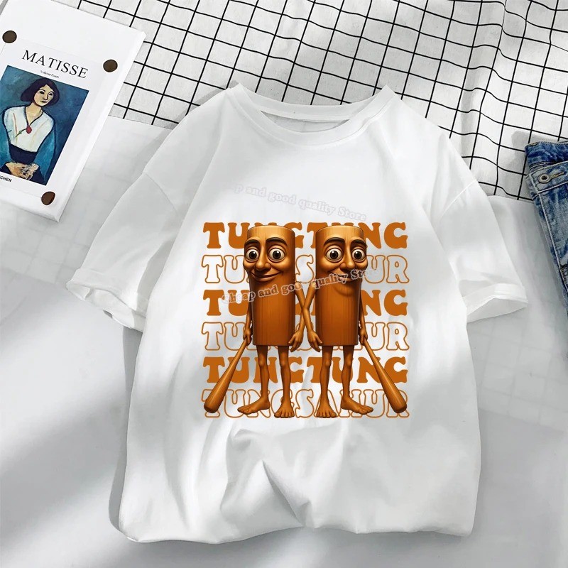 Ý Brainrot Ngộ nghĩnh Trẻ Em Áo Phông Kid Tralaero Tralala Tung Tung Tung Sahur Bombardier Crocodilo