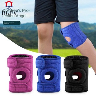 Rgfv Nẹp đầu gối trẻ em thể thao, phục hồi chấn thương khớp, băng bảo vệ có thể điều chỉnh, polyester, nén cho nam nữ