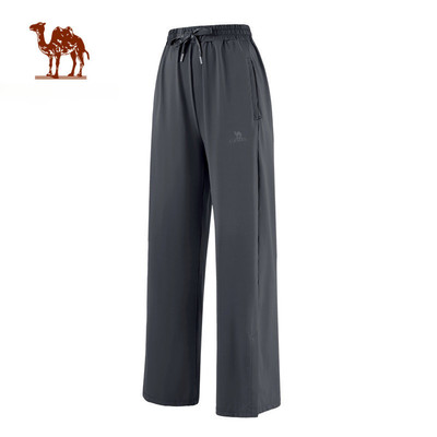 Quần thun lạnh lưng co giãn ống đứng rộng CAMEL CROWN 