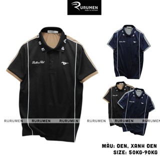 Áo Thun Polo Rurumen - Áo Thun Cổ Bẻ Nam Thêu Logo Con Ngựa & Chữ Packhorse Club Big Size