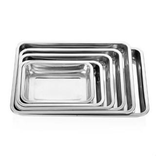 Khay Đựng Đồ Nghề INOX Loại Dày - Khay inox đựng thức ăn, topping