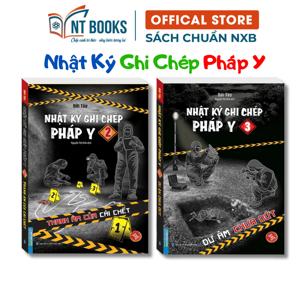  Sách - Combo 2 Cuốn Nhật Ký Ghi Chép Pháp Y  tập 2 + Tập 3  - MT 
