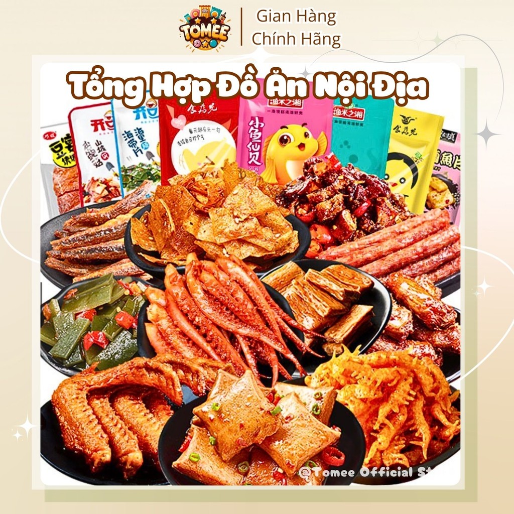 Tổng Hợp Đồ Ăn Vặt Nội Địa Cay Các Loại Tự Chọn, Set Ăn Vặt, đồ ăn vặt, đồ 1k AVLS