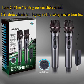  Micro không Dây uhf karaoke micrô động cầm tay kép với bộ thu có thể sạc lại cho tiệc cưới câu lạc bộ nhà thờ phát biểu 