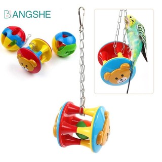 Bangshe Vẹt Nhai Đồ Chơi, Nhựa Có Dây Xích Vẹt Bóng Đồ Chơi, Sản Phẩm Thú Cưng Hạt Dễ Thương Chuông Chim Nhiều Màu Sắc Đồ Chơi Tương Tác Budgie
