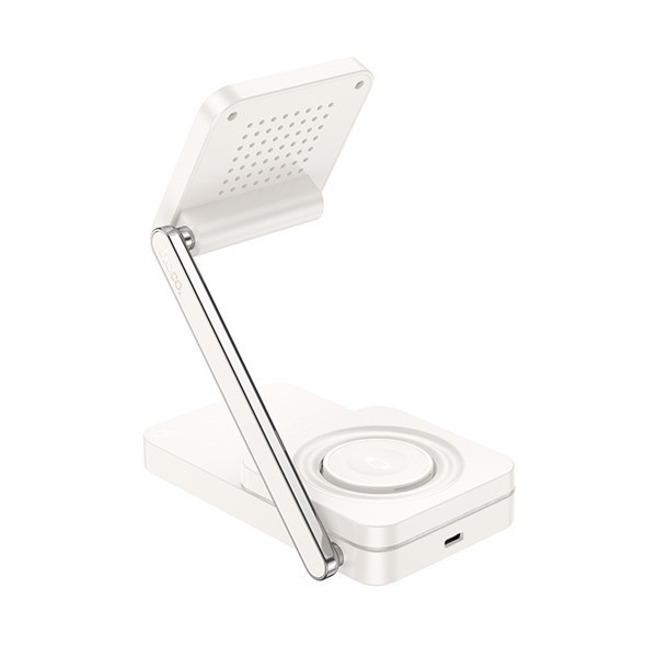 hoco CQ10 Bộ sạc không dây 3 trong 1 (Kem)  BH 12T