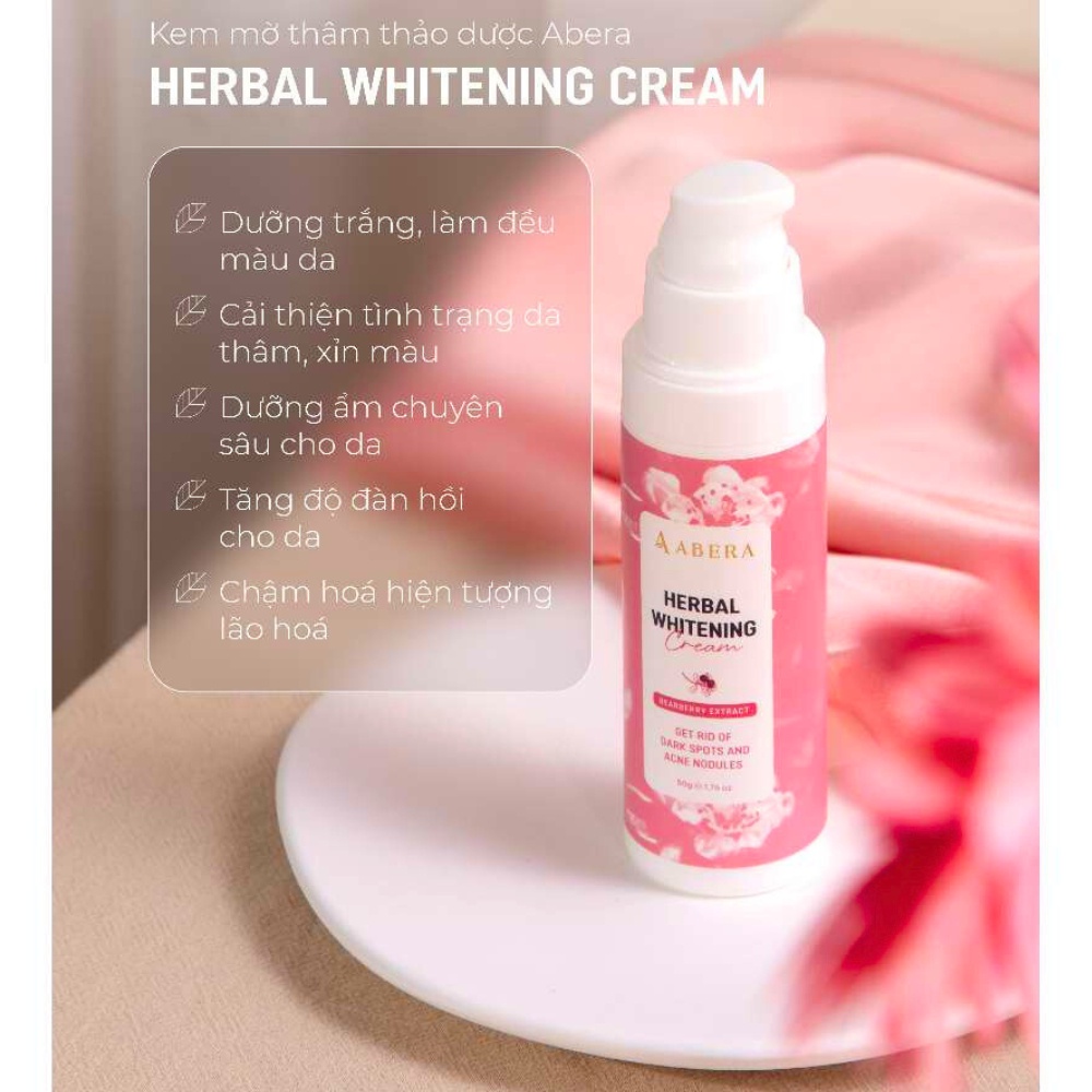 Kem mờ thâm thảo dược ABERA - Kem ABERA mờ thâm bẹn, nách, khuỷu tay, đầu gối chỉ sau 1 liệu trình chai 50ml - YOUNG