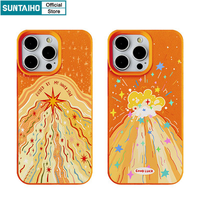 Suntaiho Vỏ Sáng Tạo Vui Nhộn Họa Tiết Phun Lửa Ốp lưng Iphone 16 15 14 13 12 11 Pro Max IP 7 8 Plus Iphon X Xs XR Xs Max Silicon Mềm Cao Cấp Chống Sốc Ốp Lưng
