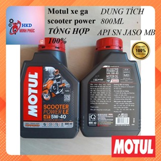 (chính hãng) Dầu nhớt xe tay ga MOTUL SCOOTER POWER LE 4T 5W40 800ml