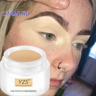 Kem che khuyết điểm RANERVZZ, Kem nền hoàn thiện lâu trôi không thấm nước, Đường viền và làm sáng độ ẩm Bảo hiểm toàn diện Kem lót da mặt tự nhiên cho hình xăm sẹo mụn Dấu vết quầng thâm