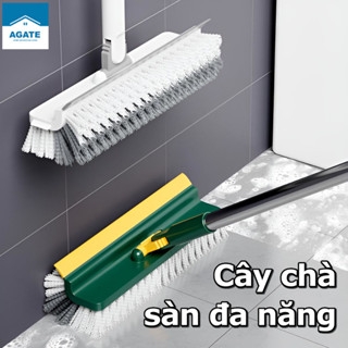 chổi cọ sàn và gạt nước 4trong1, Cây chà sàn nhà tắm,Cọ Góc Tường Đầu,Xoay 180 Độ Linh Hoạt,để lau nhà tắm, toilet, kính