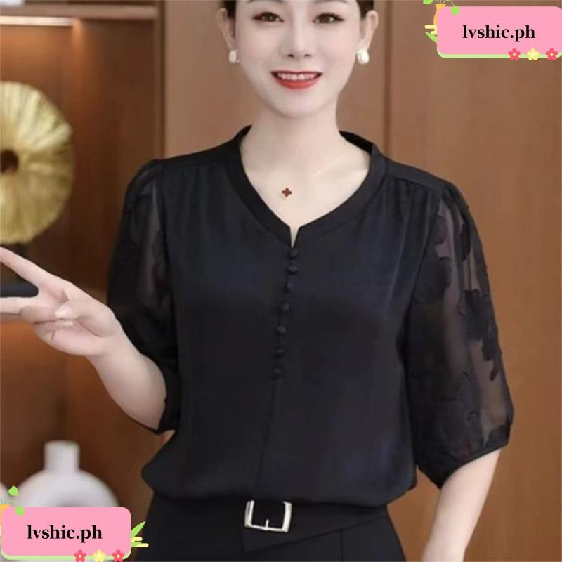 Áo Filipiniana Bolero hiện đại, thiết kế ren và dáng rộng, phù hợp cho phụ nữsize lớn