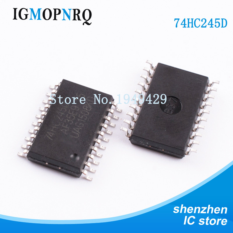 10PCS/lot 74HC245D SOP24 74HC245 SN74HC245DWR Bộ thu phát bus Tri-State Octal Mới