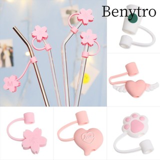 Benytro BENYTRO 1 Chiếc Silicone Ống Hút Cắm Dễ Thương Kín Hơi Ống Hút Đầu Hoạt Hình Phích Cắm Bao