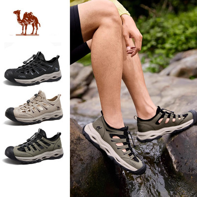 Giày Nam CAMEL CROWN  Giày Đi Bộ Đường Dài Ngoài Trời Thoáng Khí Xăng đan Thể Thao Creek