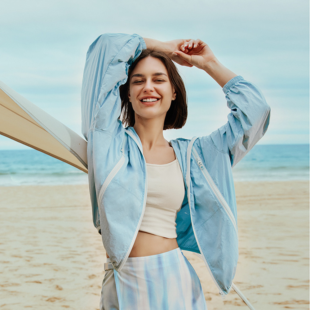 OhSunny Nữ Nhẹ Chống Nắng Áo Khoác Rời Nhanh Khô Thoáng Khí Áo Chống Tia UV UPF50