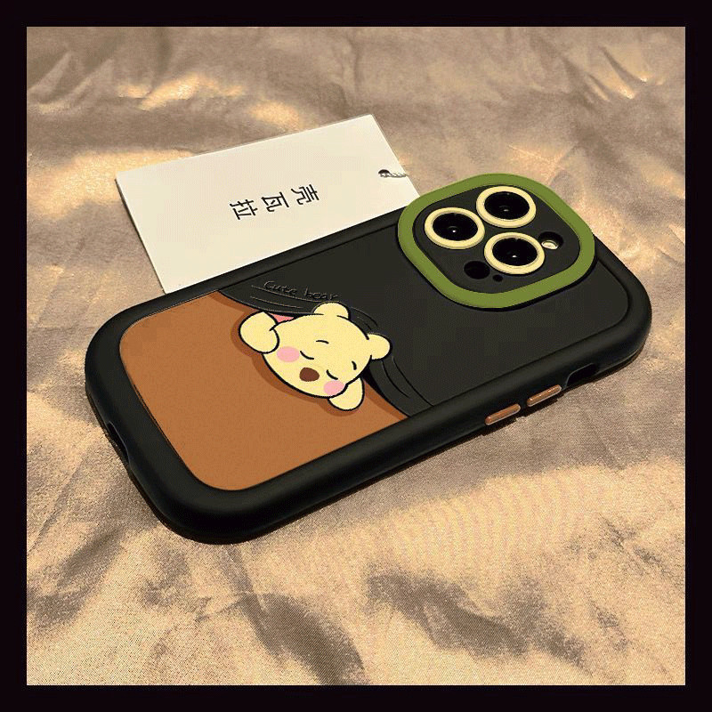 Ốp Điện Thoại Pooh Apple 16 iPhone15 / 14 / 13 Chống Sốc 12 / 11 Nữ 7 / 6 / XR / S Mềm MINI / PROMAX