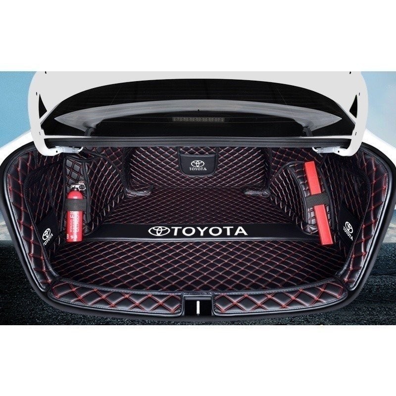 Thảm lót cốp xe phù hợp cho Toyota Vios Izoa BZ4X BZ3 WILDLANDER Harrier - Các cạnh cao cấp đầy đủ, 