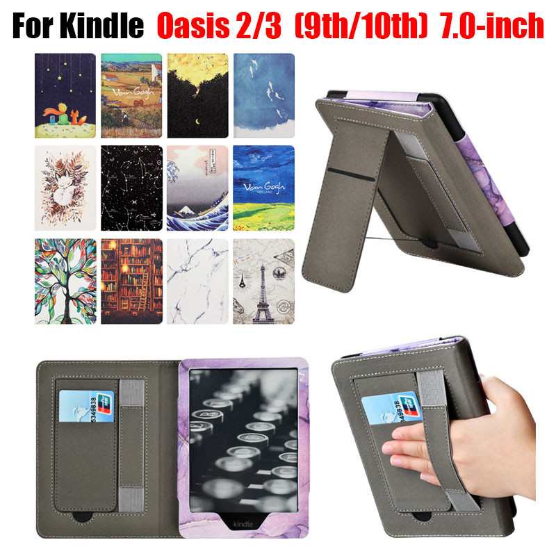 Dành Cho Kindle Oasis 2 3 7.0 '' Phong Cách Cầm Tay Oasis 9th 10th E-Reader Giá Đỡ Khe Cắm Thẻ Vỏ Bả