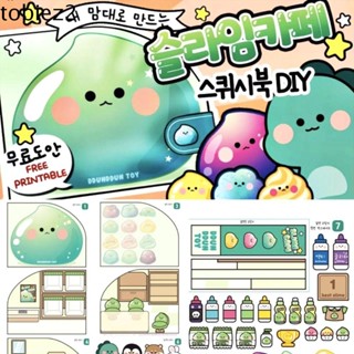 Tobiemi Sách Dán Trò Chơi Quầy Bánh waffle cake pot Vui Nhộn Cho Bé