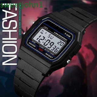 Sweetjohn Đồng hồ điện tử Người lớn thoải mái Đồng hồ kỹ thuật số Du lịch chống thấm nước Đồng hồ đeo tay thể thao chất lượng cao