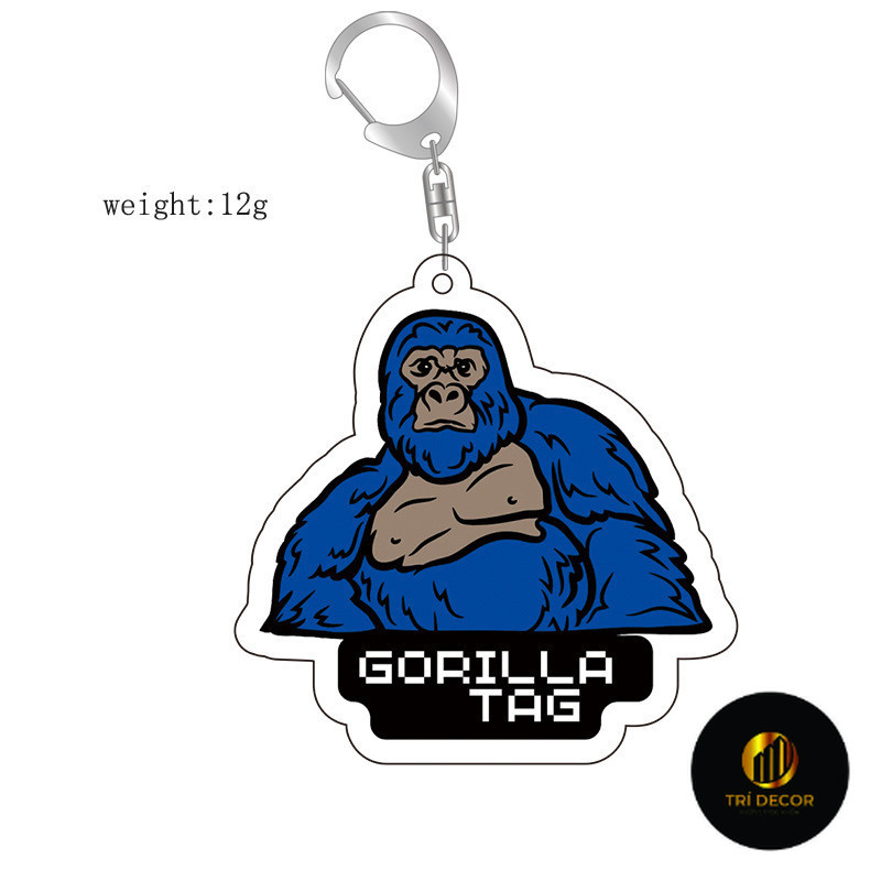 Móc Khoá, Mô Hình Standee Anime Gorilla Tag Monke Trang Trí Bàn Học