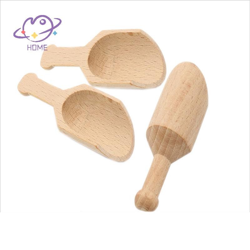 [mayhome] Muỗng Gỗ Thìa Muối Tắm Kẹo Muỗng Bột Muỗng Dụng Cụ Nhà Bếp {TH}