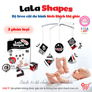  Đồ chơi treo cũi đa hình 5D Lala Shapes kích thích thị giác cho bé sơ sinh - Lalala baby 