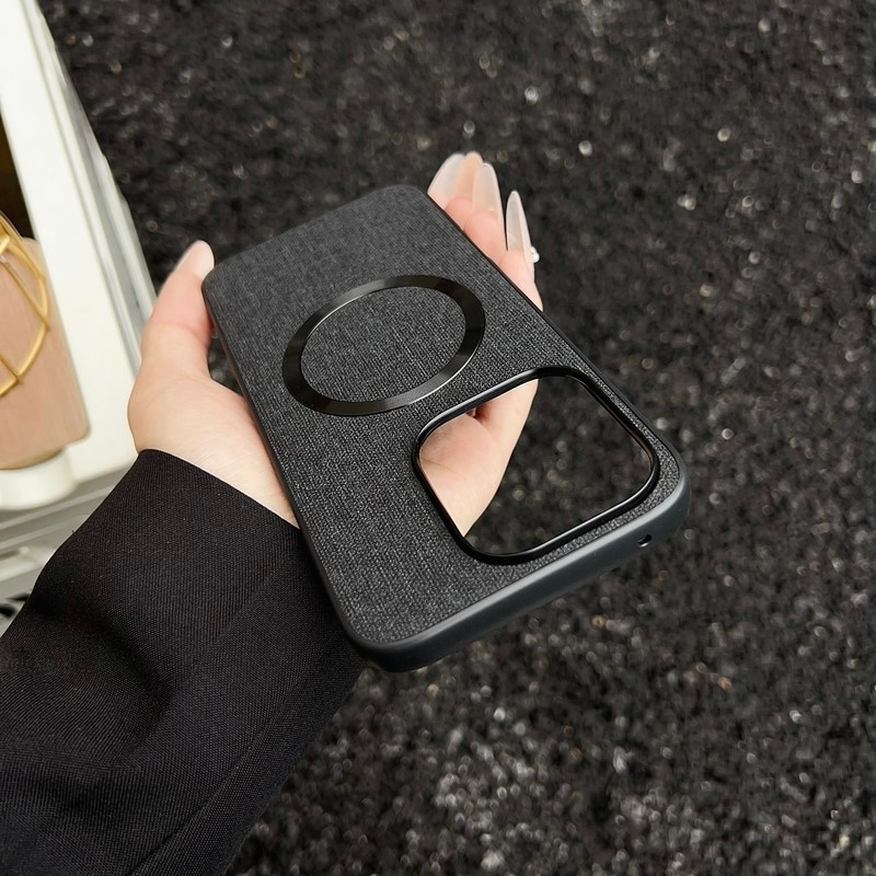 Dành Cho Honor 400 Lite Honor400Lite Ốp Lưng Vải Sang Trọng PC Cứng Vỏ Điện Thoại Từ Tính Cho Honor 