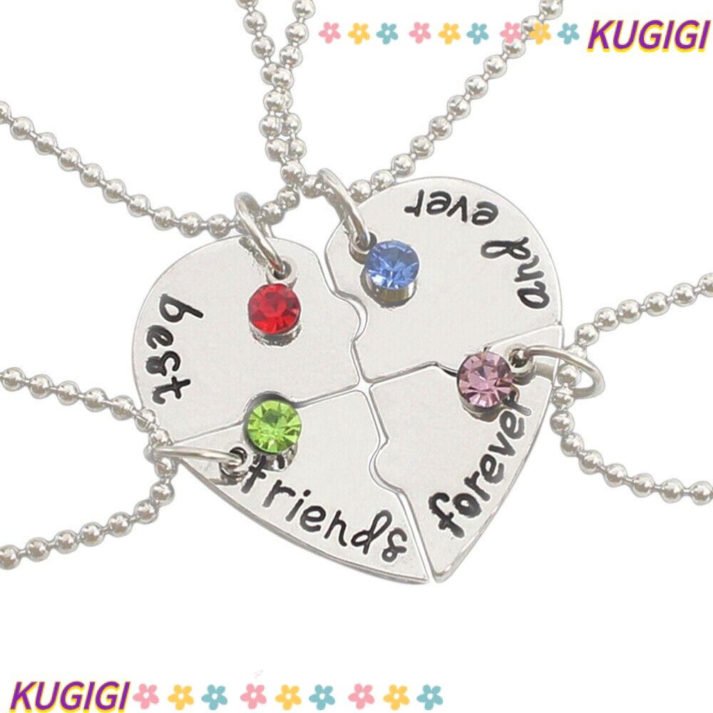 KUGIGI 4 Bff Vòng cổ tình yêu Người bạn thân nhất Vòng cổ sáng tạo