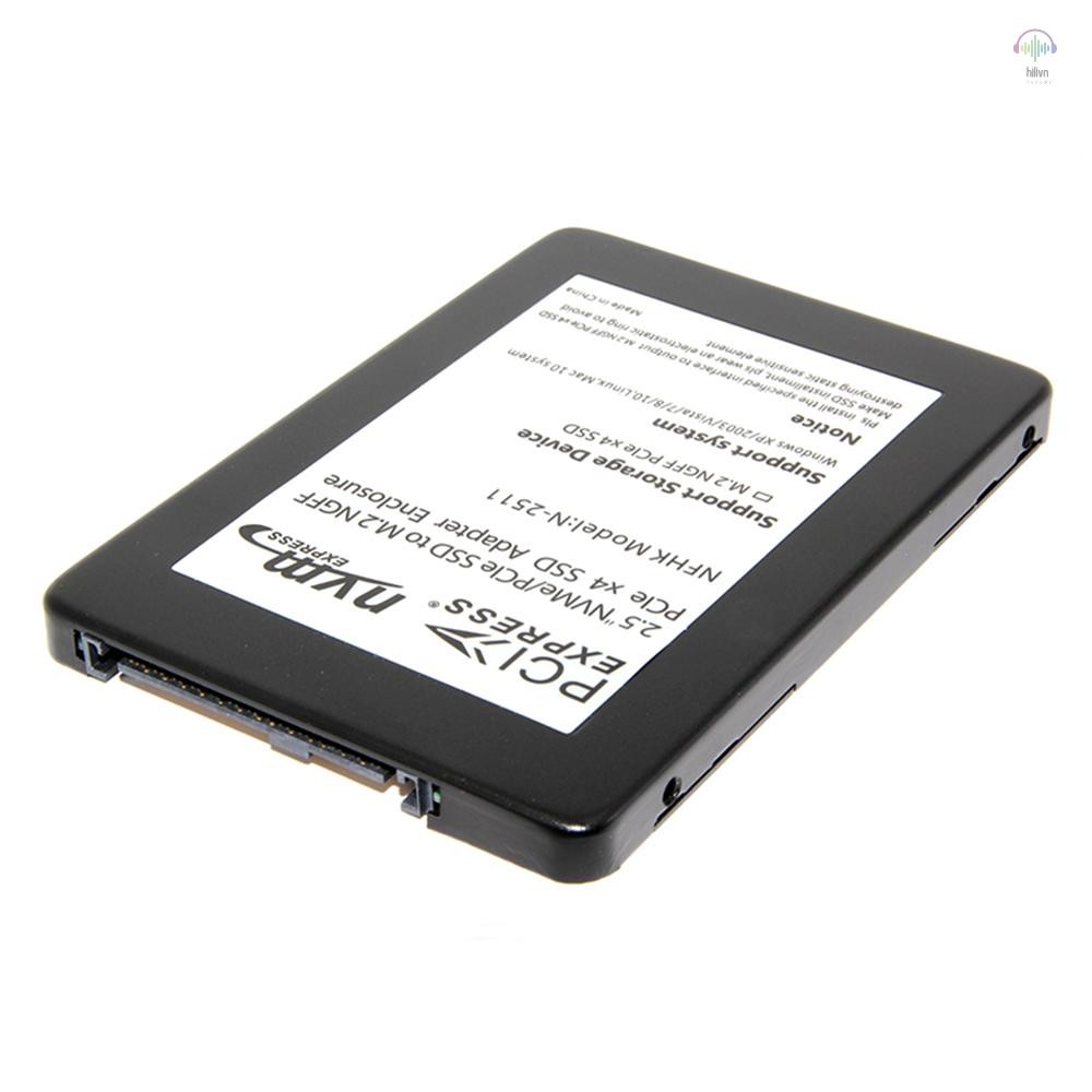 Hilivn) 2.5in NVMe / PCI-E SSD sang M.2 NGFF PCIe x4 SSD Adapter Enclosure PCI Express SSD Adapter C