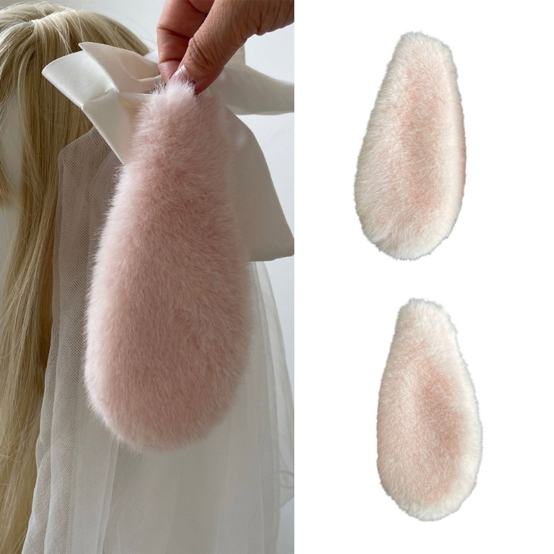 Fine Sweet Bunny Ears Headbands Playful Plush Rabbits Ears Trang trí tóc cho các bữa tiệc Chụp ảnh v