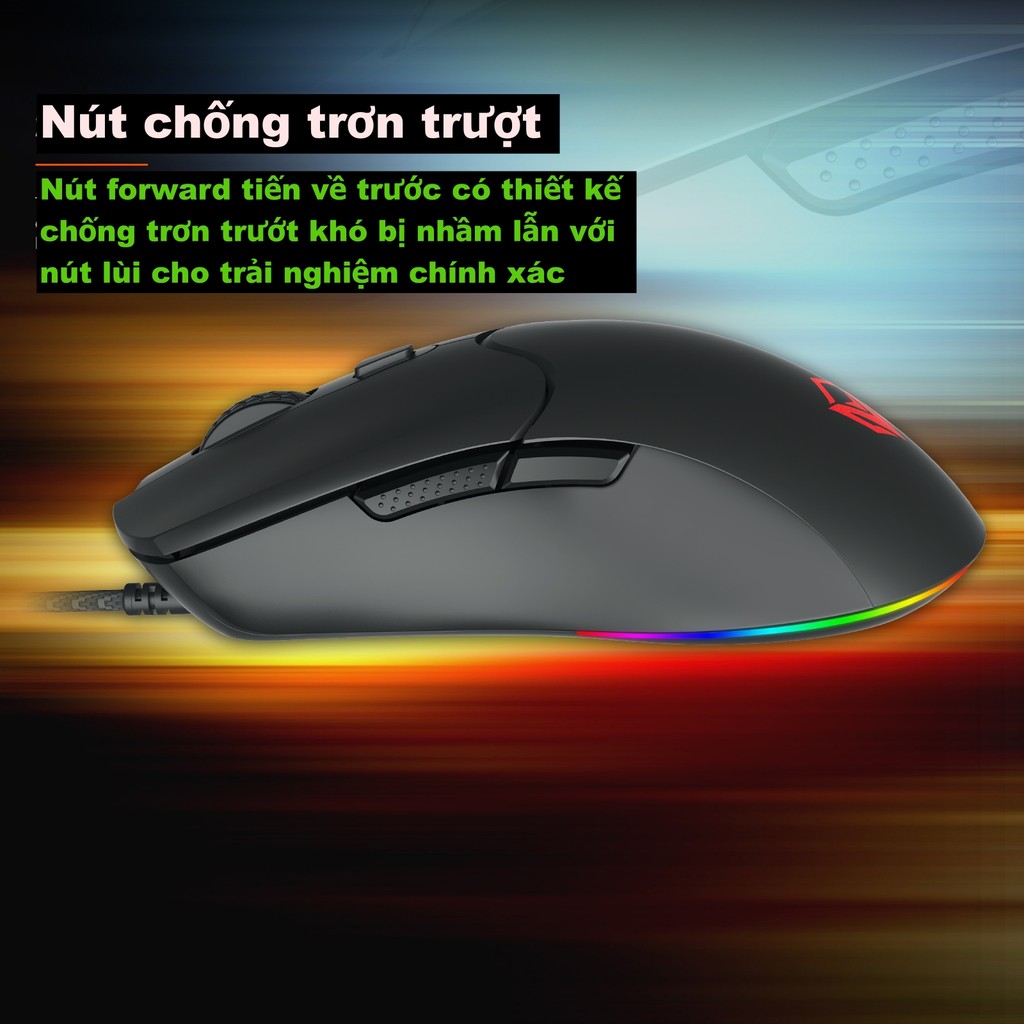 Chuột Chuyên Game Meetion GM21 Có App Cài Đặt Macro Độ Nhạy Max12000DPI Led Viền RGB Phù Hợp Chơi Game Chuyên Nghiệp | BigBuy360 - bigbuy360.vn