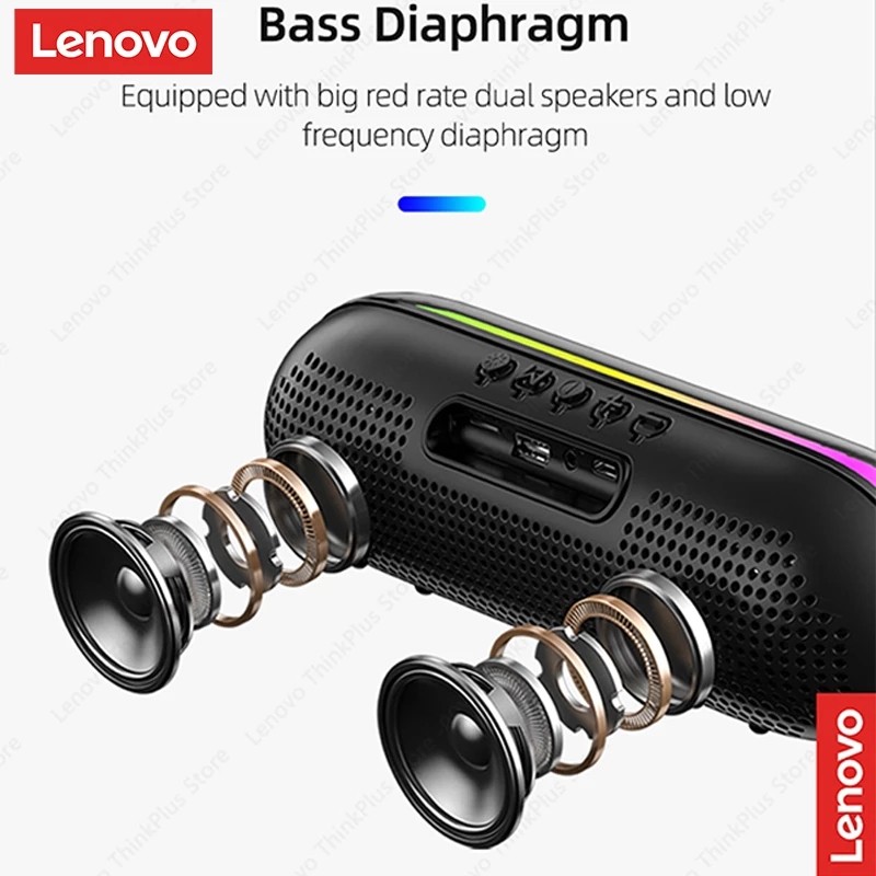 Lenovo TS40 PRO Bluetooth Speakers Portable Mini Speakers TWS Bass Speaker Stereo Music Surround Wir