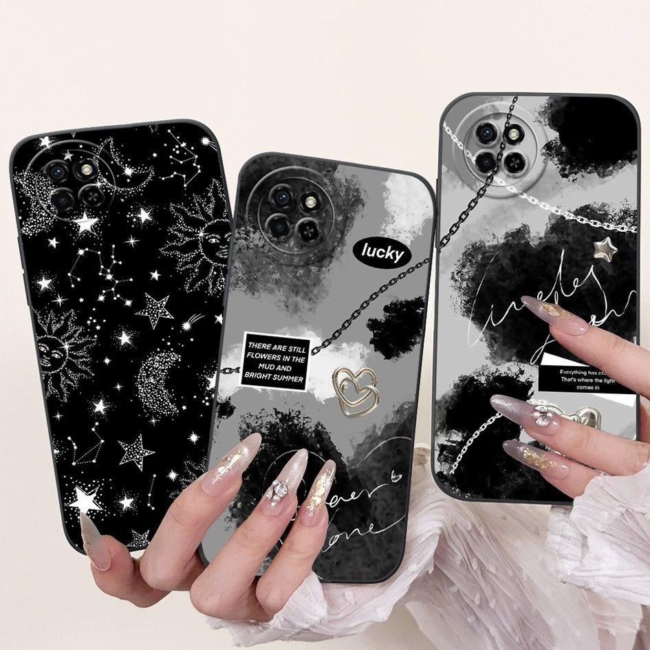 Vỏ Bảo Vệ Toàn Diện Cho Itel S23 S665L / S23 Plus S681LN Vỏ Thời Trang Ngôi Sao Silicon Mềm Mờ Cho I