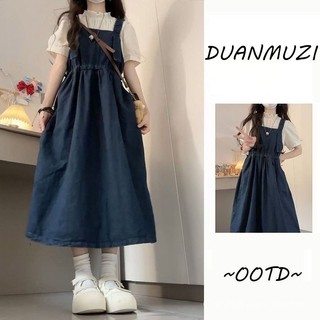  Trang phục cho bé gái 2025 quần áo trẻ em mới áo ngắn tay cho bé gái + váy denim có dây đeo bộ hai mảnh 