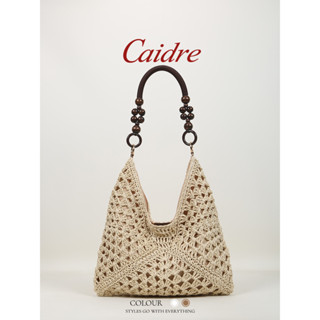 Caidre Túi Rơm Dệt Nữ Kỳ Nghỉ Đi Biển Rỗng Túi Tote Một Vai 