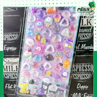   Combo 2  STI95 Sticker 3D nổi các con vật  hoạ tiết   trang trí sổ,điện thoại 