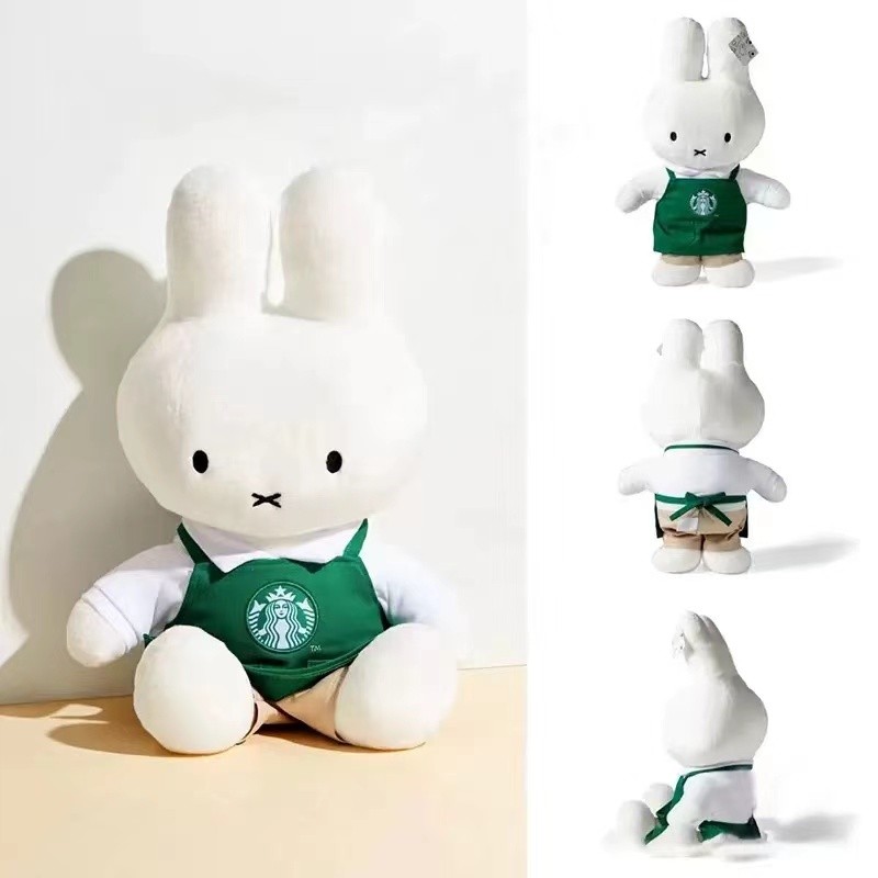 Hàng hóa dễ thương Starbucks Vải sang trọng Miffy Rabbit Doll Girl Siêu mềm pxb7