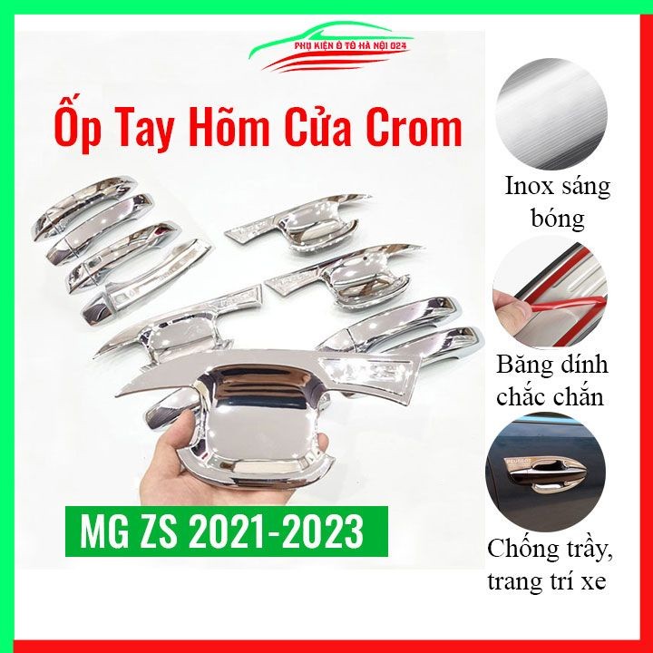 Ốp tay hõm MG ZS 2021-2023 mạ Crom chống trầy trang trí xe