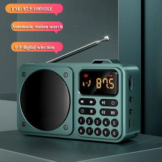 R FM Radio Di Động Bộ Thu Bluetooth Cổ Điển Thẻ TF USB MP3 Máy Nghe Nhạc Hỗ Trợ Hẹn Giờ BẬT / OF