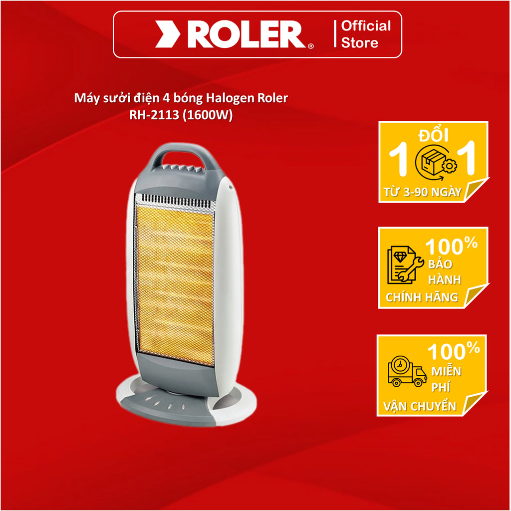 Máy sưởi điện 4 bóng Halogen Roler RH-2113