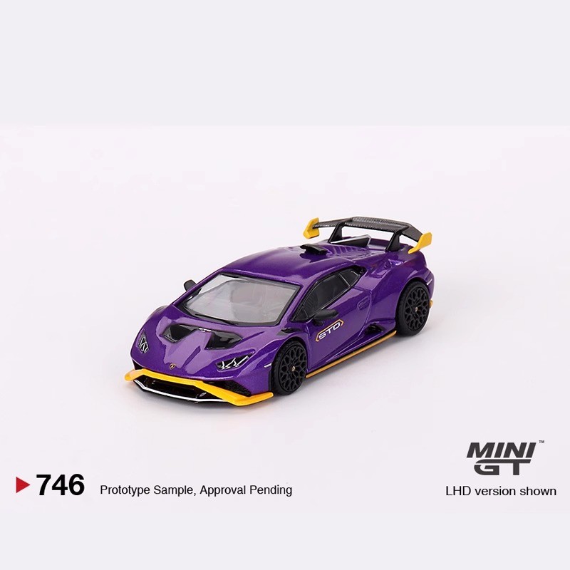 MINIGT 1: 64 Lamborghini Huracan STO Mẫu xe hợp kim màu tím 746