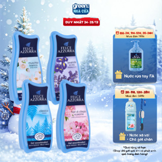 Sáp Thơm Phòng FELCE AZZURRA Hương Nước Hoa Nhẹ Nhàng Ngăn Mùi Hôi, Ẩm Mốc Nhập Khẩu Ý Hộp 140mg