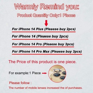 Miếng dán bảo vệ camera chống xước Cho iPhone 14 Pro Max / 14 Plus