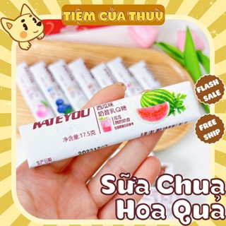 Hộp 30 Thanh Kẹo Sữa Chua Hoa Quả Các Vị Nội Địa , Kẹo Mềm Trái Cây Thanh 17G, Tiệm Ăn Vặt Thuỳ Bùi TB