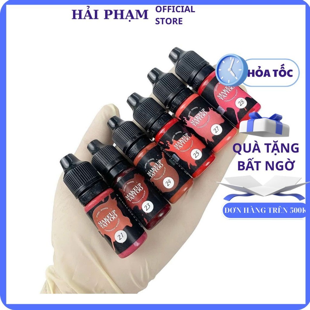 Mực Make Up Tattoo Của Nga, Mẫu Mới Nhất, Mực Phun Xăm Thẩm Mỹ 100% Hữu Cơ