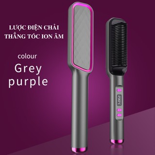  Lược điện chải thẳng tóc ion âm - Model LCD cao cấp tạo kiểu uốn duỗi tóc làm xoăn ép 
