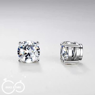  Khuyên tai nam châm không cần bấm lỗ Titan thời trang Bông tai mặt đá lấp lánh cá tính Unisex 1 Chiếc khuyen  kep Nữ 