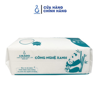  Khăn lau mặt dùng 1 lần spa dạng rút  80 khăn  LIKADO kích thước  20x20cm  1 túi  